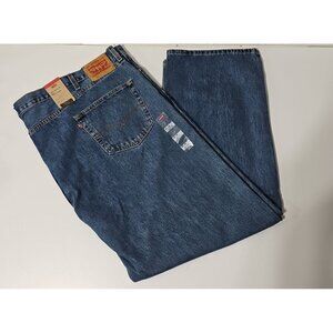 Levi's Men's Big & Tall 505 Regular Fit blue Jeans denim, 56W x 32L  NEW NWT
